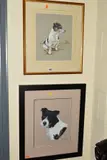 a pastel study of a terrier dog 'Mutley', signed and dated by John Mould, 2012, pastel, sold Oct 2019