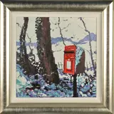 'SNOWY POST BOX', an artist proof print 19/20, signed verso, by Timmy Mallett, print, sold Oct 2019