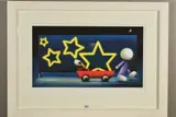 STAR SIGN' a figure pulling a dog in a cart by Doug Hyde, print (other), sold Oct 2019