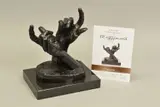 INTUITION' a limited edition bronze sculpture of a pair of hands 37/595 by Rolf Harris, bronze, sold Oct 2019