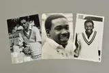 (Middlesex and England) and Gladstone Small (Warwickshire and England - two off), by Denis Compton, photograph, sold Oct 2019