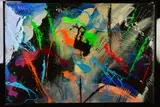Bowie - the gentlemans collection by Antonio Russo, oil on canvas, sold Jul 2019
