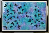 Morning flight ii by Kevin Bandee, acrylic and resin on board, sold Jul 2019