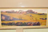 landscape with village to the distance, oil on canvas, signed lower by Paul Millichip, oil on canvas, sold Jul 2019