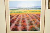 Fields of orange i by Miguel Torres, oil on canvas, sold Jul 2019