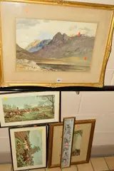 Dornie, ross shire by Edward Hargitt, 1870, watercolour, sold Jul 2019