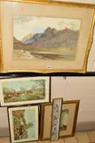 Dornie, ross shire by Edward Hargitt, 1870, watercolour, sold Jul 2019