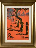 Kookaburra at dusk by Rolf Harris, print, sold Jul 2019