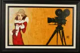 Her first screen test by Todd White, print on board, sold Jul 2019