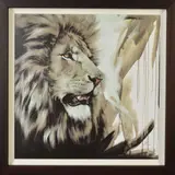Lion king by Jen Allen, print on board, sold Jul 2019