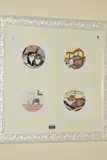 A set of four limited edition prints of cats 422/850 by Linda Jane Smith, pencil, sold Jul 2019