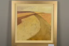 ROLLING HILLS II' an abstract landscape by Steve Carr, oil on canvas, sold Jun 2019