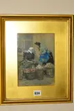 Untitled by Albert Ludovici, watercolour on paper, sold Jun 2019