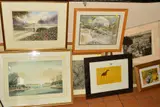 to include 'Horse Running Through Yellow' by Henrietta Corbett, signed and by Paintings And Prints Etc, watercolour, sold Jun 2019