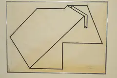 Drawing #68 by Nigel Hall, charcoal on paper, sold Jun 2019