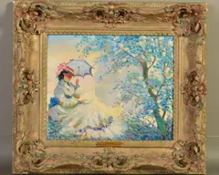 'The Letter', an impressionistic portrait of a young female figure by Jeanette Leuers, oil on board, sold Jun 2019