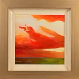 Firey skies by Alan Chandler, oil on board, sold Jun 2019