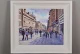 Light and shadow, grainger street by David Farren, oil on board, sold Jun 2019