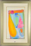Tending the topiary by Sophia Lynch, oil on paper, sold Jun 2019