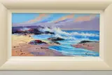 a coastal landscape, signed bottom right, oil on board, framed, by Ferando Goyan, oil on board, sold May 2019