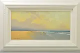 a coastal scene with figures and birds, signed bottom left, oil by Enrique Martinez, oil on board, sold May 2019