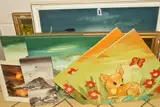 seven Lake District paintings of varying sizes, together with by Nick Tomlinson, oil, sold May 2019