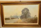 'A Surrey Lane', a horse and cart in a rural setting, signed bottom by Marcus Ford, oil on canvas, sold May 2019