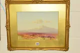 DARTMOOR' landscape with cattle grazing by Charles E Brittan, watercolour, sold May 2019