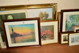 to include P. Wilson landscape, oil on canvas, gilt framed, approximately by Pictures And Prints, oil on canvas, sold May 2019