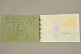 a sketch pad containing six signed crayon drawings by Reg Kray of a by Reggie Kray, drawing, sold May 2019