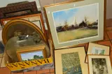 to include a signed print of St Marys Church, Wimbledon by Leslie Worth, by Pictures And Prints Etc, print, sold May 2019