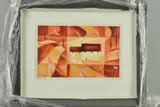 Moonlight idyll by Adam Barsby, oil on paper, sold Apr 2019