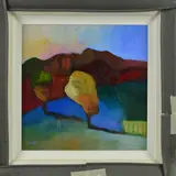 AN IMPRESSIONIST LANDSCAPE, signed bottom left, acrylic on by Downe Burns, acrylic on board, sold Apr 2019