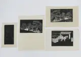A Welsh Farm, 1926 woodcut print on paper and three other Gaskin prints by Arthur Gaskin, woodcut, offered Oct 2018
