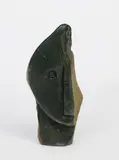 Abstract head, carved serpentine, etched Z Njobo 34cm by Zacharian Njobo, sculpture, sold Oct 2018