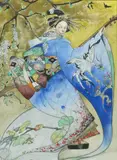 The New Kimono, 1926 watercolour, heightened with body colour on paper, framed signed and dated lower right 38 x 28cm by Vernon Ward, watercolour, sold Jun 2018