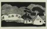 An Upland Farm, 1926 woodcut print on paper, and 'An Upland Farm by Arthur Gaskin, woodcut, sold Jun 2018