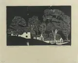 A Welsh Farm, 1926 seven woodcut prints on paper by Arthur Gaskin, woodcut, offered Jun 2018