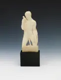 St Christopher, 1935 a carved ivory figure, on polished slate base incised signature Richard Garbe 1935 to ivory 24.5cm by Richard Louis Garbe, sculpture, sold Jun 2018