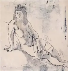 Untitled by Jules Pascin, Mixed media, sold Jun 2018