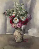 Bouquet de fleurs Signed and dated ‘26 Oil by Paul-Elie Gernez, Oil on canvas, offered Jun 2018