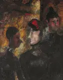 Les ouvreuses Signed by Édouard Goerg, Oil on canvas, offered Jun 2018