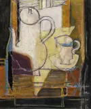 La Tasse de café Signed by Max Papart, Oil on canvas, offered Jun 2018