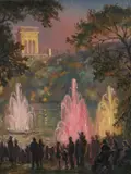 Fountains at Pernes-les-Eaux by Sylvia Gosse, Oil on board, sold Jun 2018