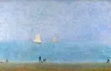 Hazy day by Richard Eurich, Oil on board, sold Jun 2018