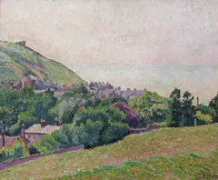 East Hill and Old Town by Lucien Pissarro, 1918, Oil on canvas, sold Jun 2018