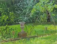 The Terrace, 1984 Oil on canvas 35 x 46cm Provenance: Redfern Gallery, London, 8th January, 1985 The Estate of Dr Peter Mangold ++Good condition by Norman Stevens, Oil on canvas, sold Jun 2018