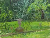 The Terrace, 1984 Oil on canvas 35 x 46cm Provenance: Redfern Gallery, London, 8th January, 1985 The Estate of Dr Peter Mangold ++Good condition by Norman Stevens, Oil on canvas, sold Jun 2018