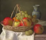 Still life of a pumpkin by Gerald Norden, oil on board, offered Jun 2018