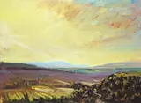 Cape Sunset from Waterkloof Farm, South Africa Signed and dated 96 Oil on board 90 x 123cm by Philip Niel Erskine, Oil on board, sold Jun 2018